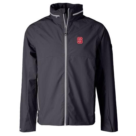 Men's Cutter & Buck Charcoal NC State Wolfpack Vapor Full-Zip Jacket