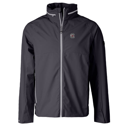 Men's Cutter & Buck Charcoal South Carolina Gamecocks Vapor Full-Zip Jacket