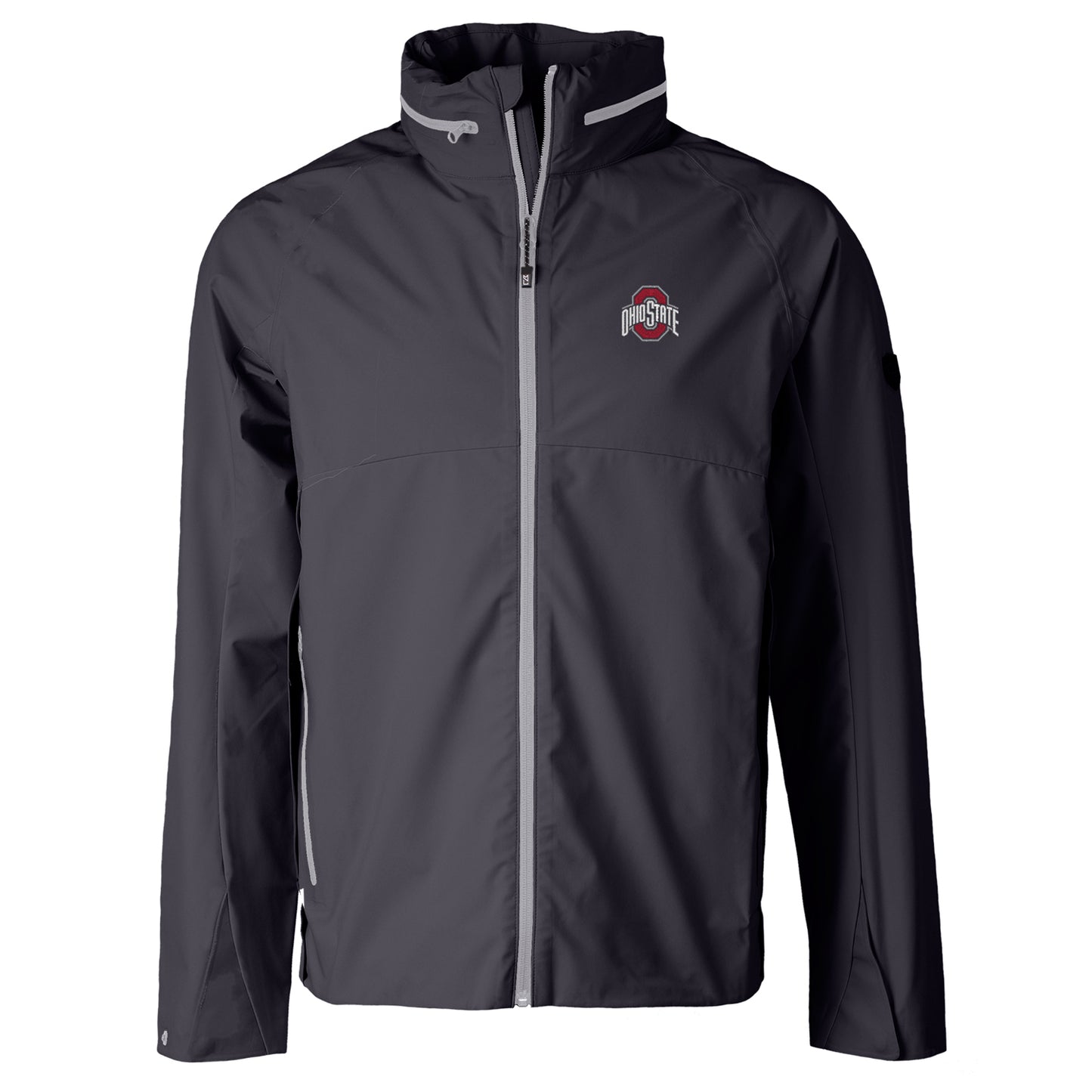 Men's Cutter & Buck Charcoal Ohio State Buckeyes Vapor Full-Zip Jacket