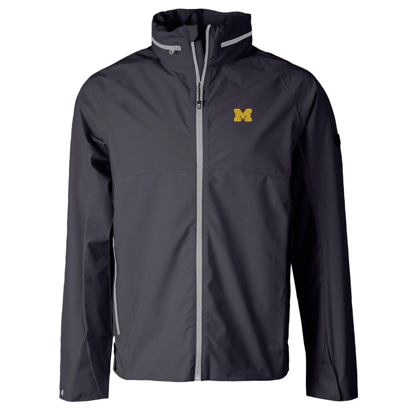 Men's Cutter & Buck Charcoal Michigan Wolverines Vapor Full-Zip Jacket