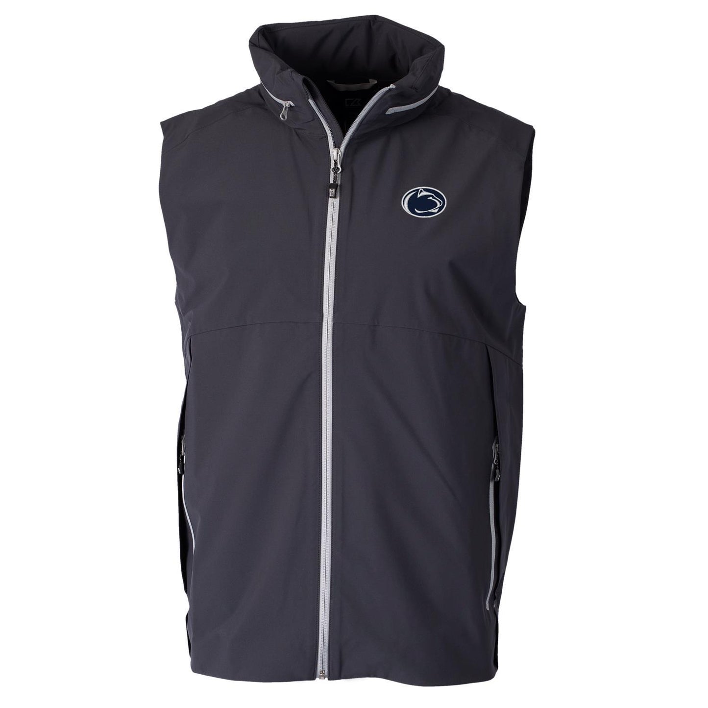 Men's Cutter & Buck Charcoal Penn State Nittany Lions Vapor Full-Zip Vest