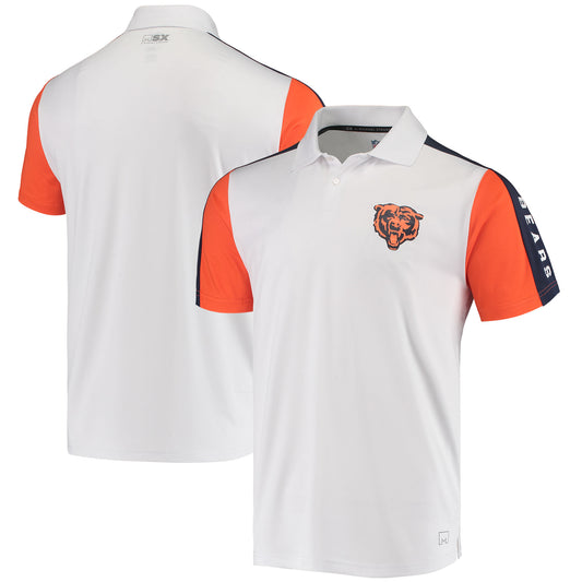 Men's MSX by Michael Strahan White Chicago Bears Performance Polo
