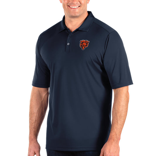 Men's Antigua Navy Chicago Bears Big & Tall Bear Head Tribute Polo