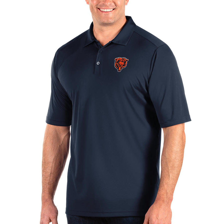 Men's Antigua Navy Chicago Bears Big & Tall Bear Head Tribute Polo