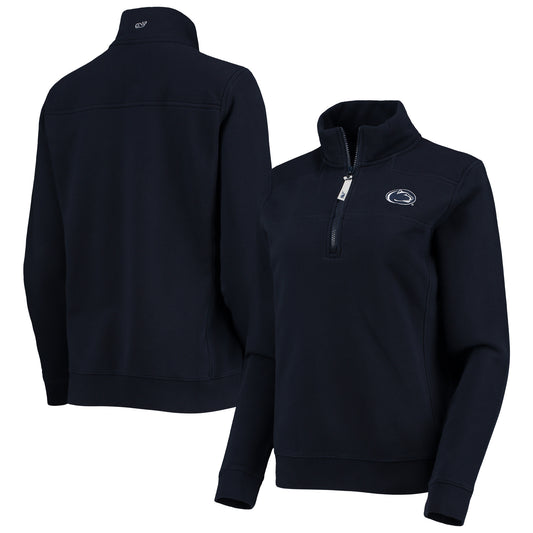 Women's Vineyard Vines Navy Penn State Nittany Lions Shep Shirt 2.0 Quarter-Zip Jacket