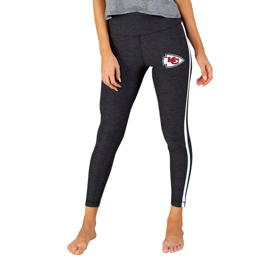 Women's Concepts Sport Charcoal/White Kansas City Chiefs Centerline Knit Slounge Leggings