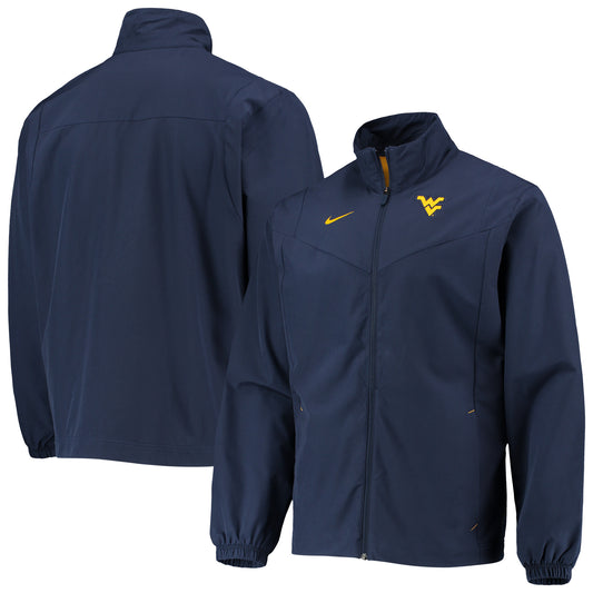 Men's Nike Navy West Virginia Mountaineers 2021 Sideline Full-Zip Jacket