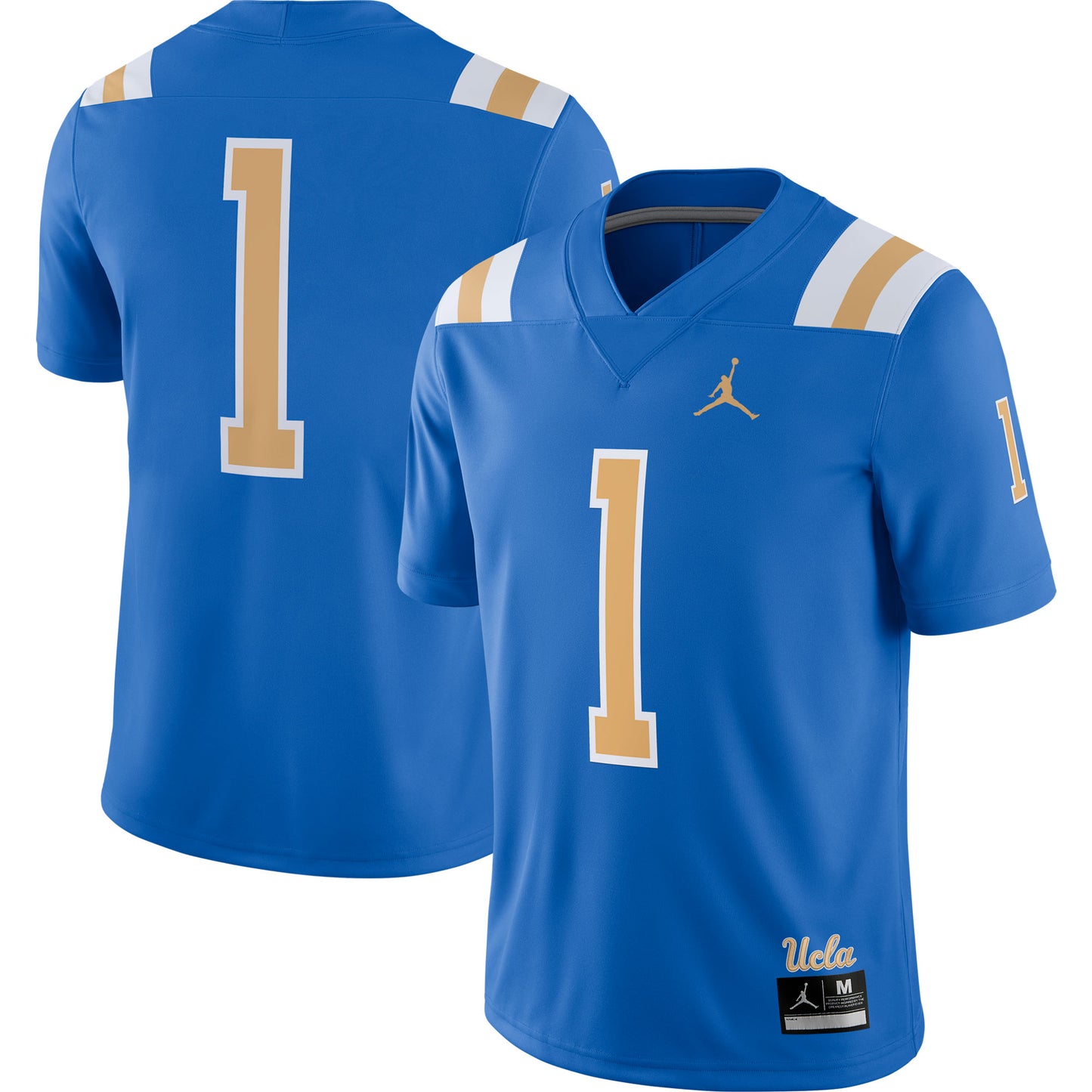 Men's Jordan Brand #1 Blue UCLA Bruins Game Jersey