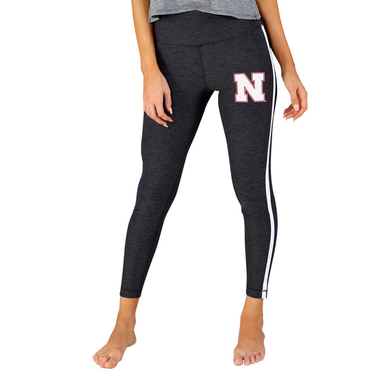 Women's Concepts Sport Charcoal/White Nebraska Huskers Centerline Knit Leggings