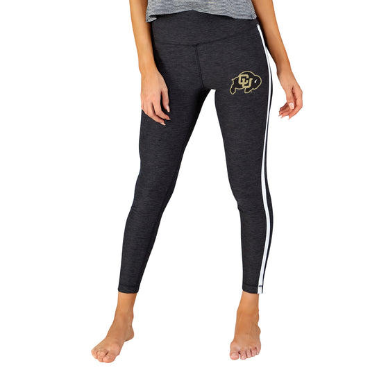 Women's Concepts Sport Charcoal/White Colorado Buffaloes Centerline Knit Leggings