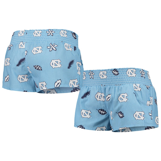 Women's Wes & Willy Carolina Blue North Carolina Tar Heels Beach Shorts