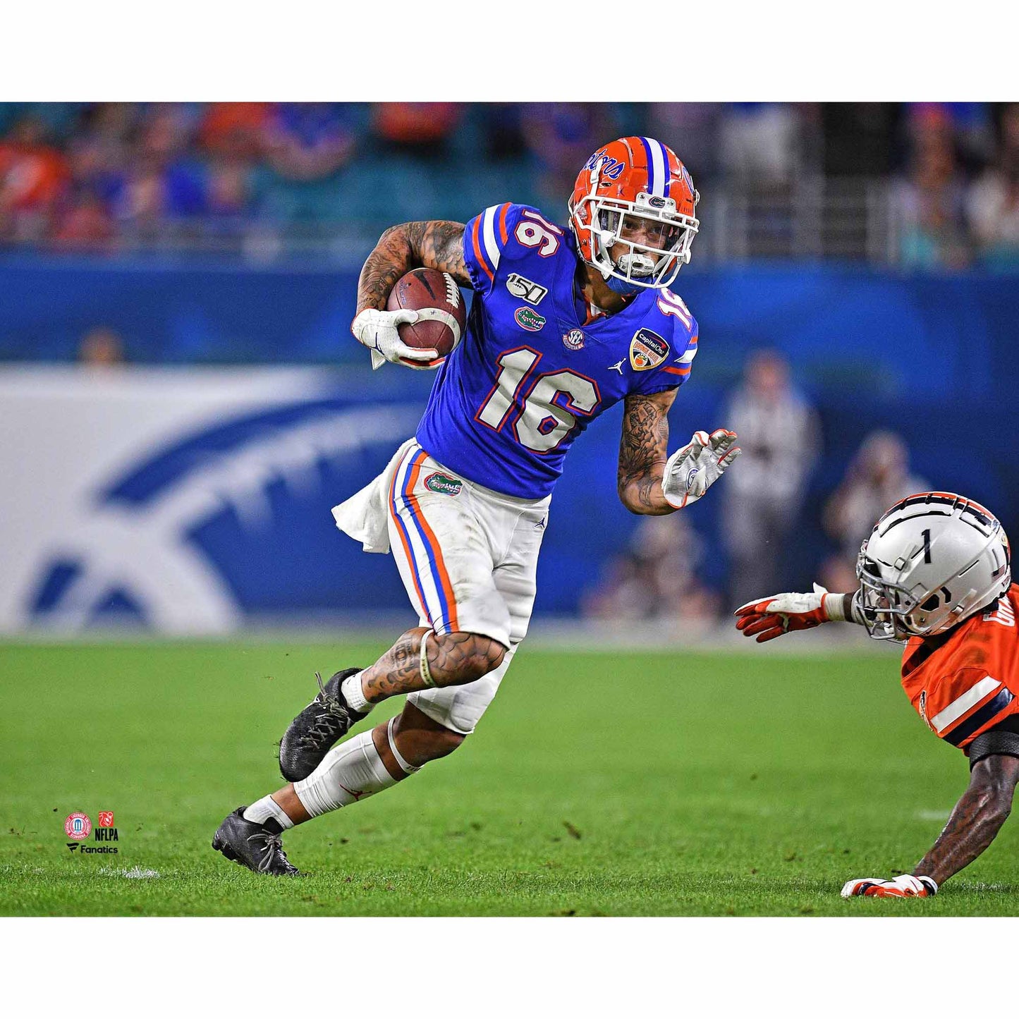 Freddie Swain Florida Gators Unsigned Running Photograph