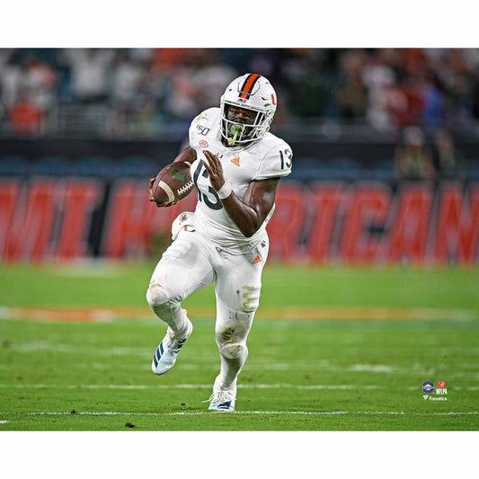 DeeJay Dallas Miami Hurricanes Unsigned Running Photograph