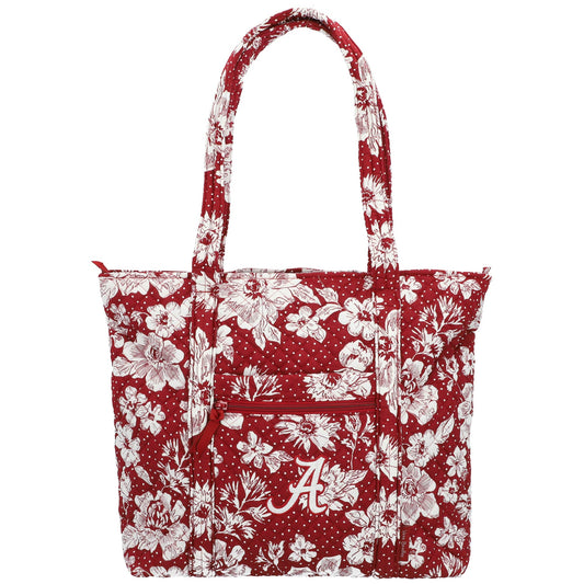 Vera Bradley Alabama Crimson Tide Rain Garden Vera Tote Bag