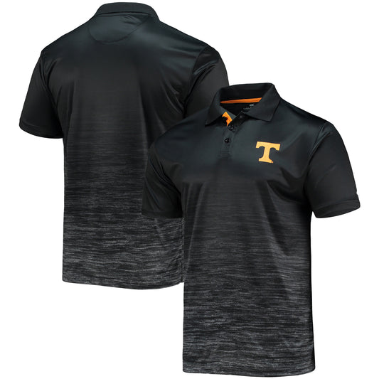 Men's Colosseum Black Tennessee Volunteers Marshall Polo