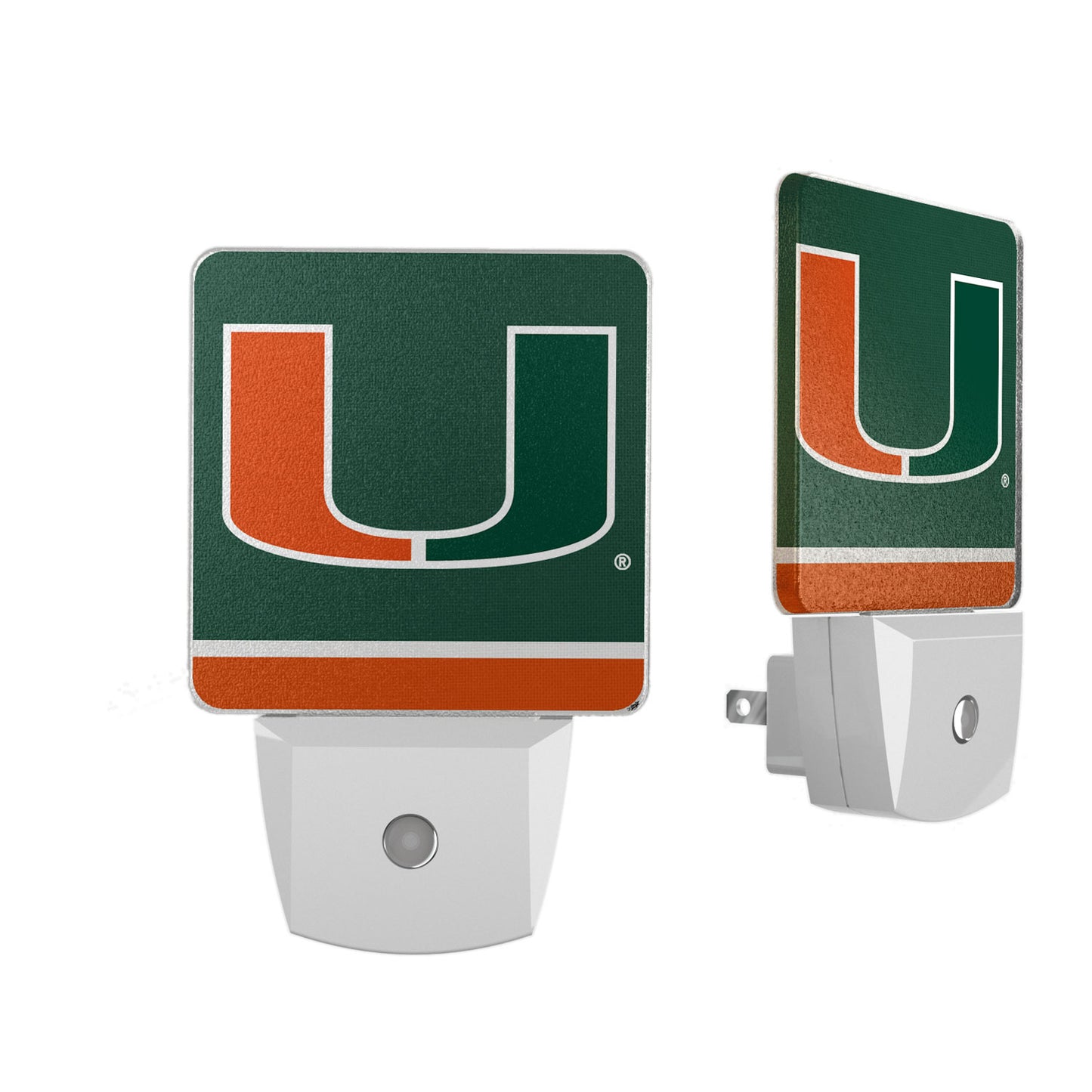 Miami Hurricanes Stripe Design Nightlight 2-Pack