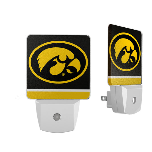 Iowa Hawkeyes Stripe Design Nightlight 2-Pack