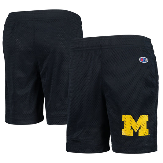 Youth Champion Navy Michigan Wolverines Classic Mesh Shorts