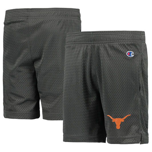 Youth Champion Charcoal Texas Longhorns Classic Mesh Shorts