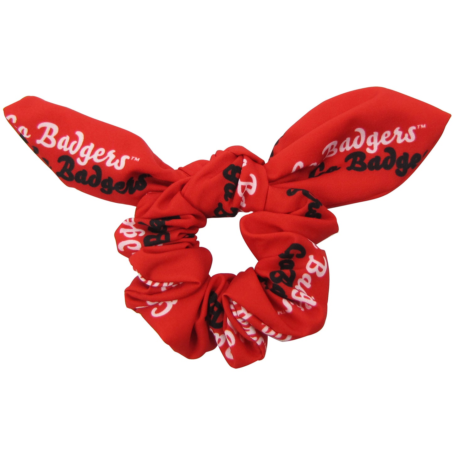 ZooZatz Wisconsin Badgers Slogan Scrunchie