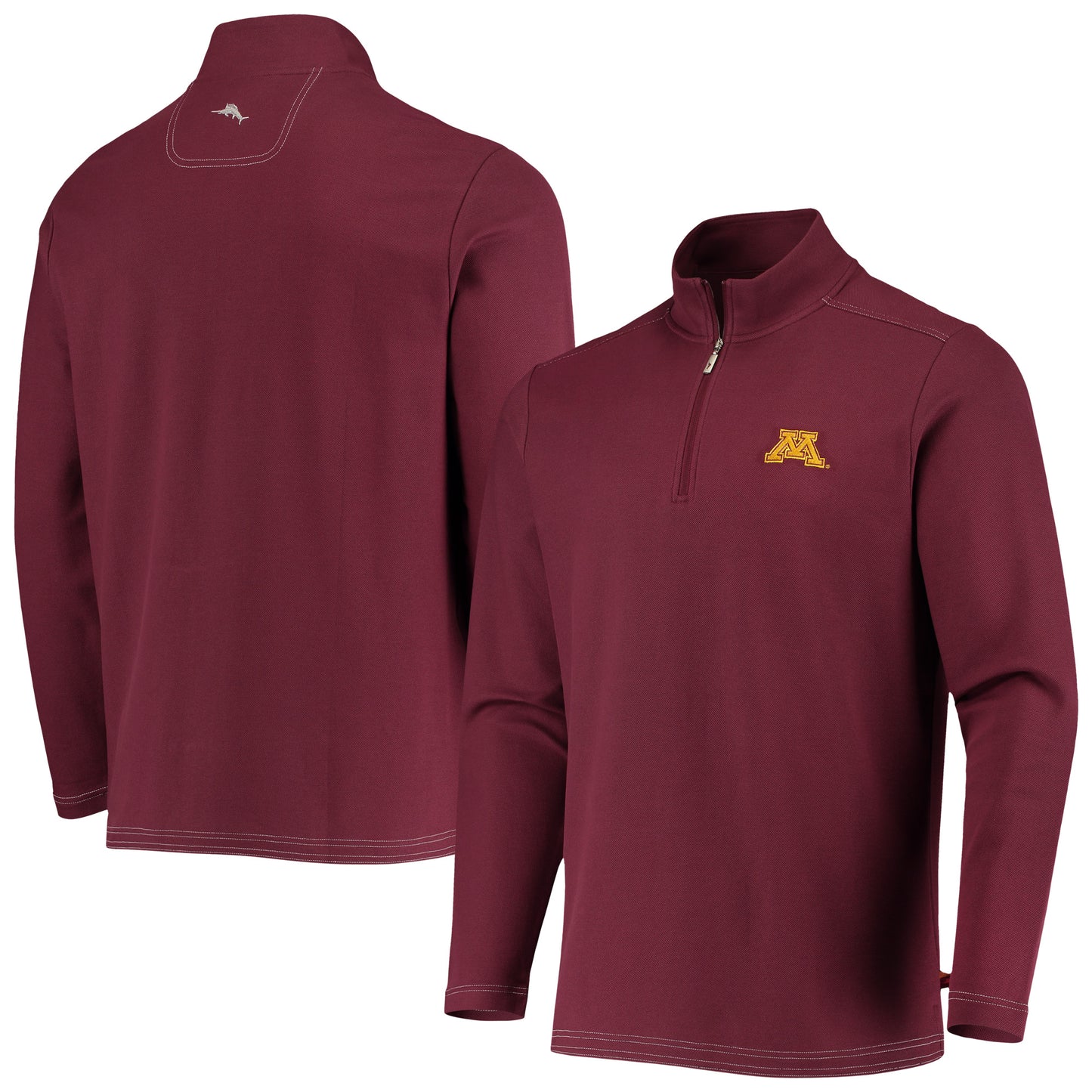 Men's Tommy Bahama Maroon Minnesota Golden Gophers Emfielder 2.0 IslandZone Quarter-Zip Jacket