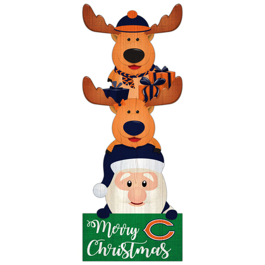 Chicago Bears 31'' Santa Stack Leaner
