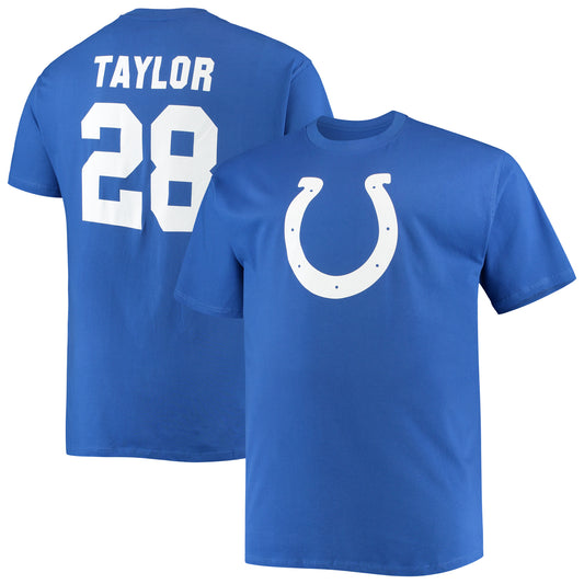 Men's Fanatics Jonathan Taylor Royal Indianapolis Colts Big & Tall Player Name & Number T-Shirt