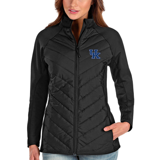 Women's Antigua Black Kentucky Wildcats Altitude Full-Zip Puffer Jacket