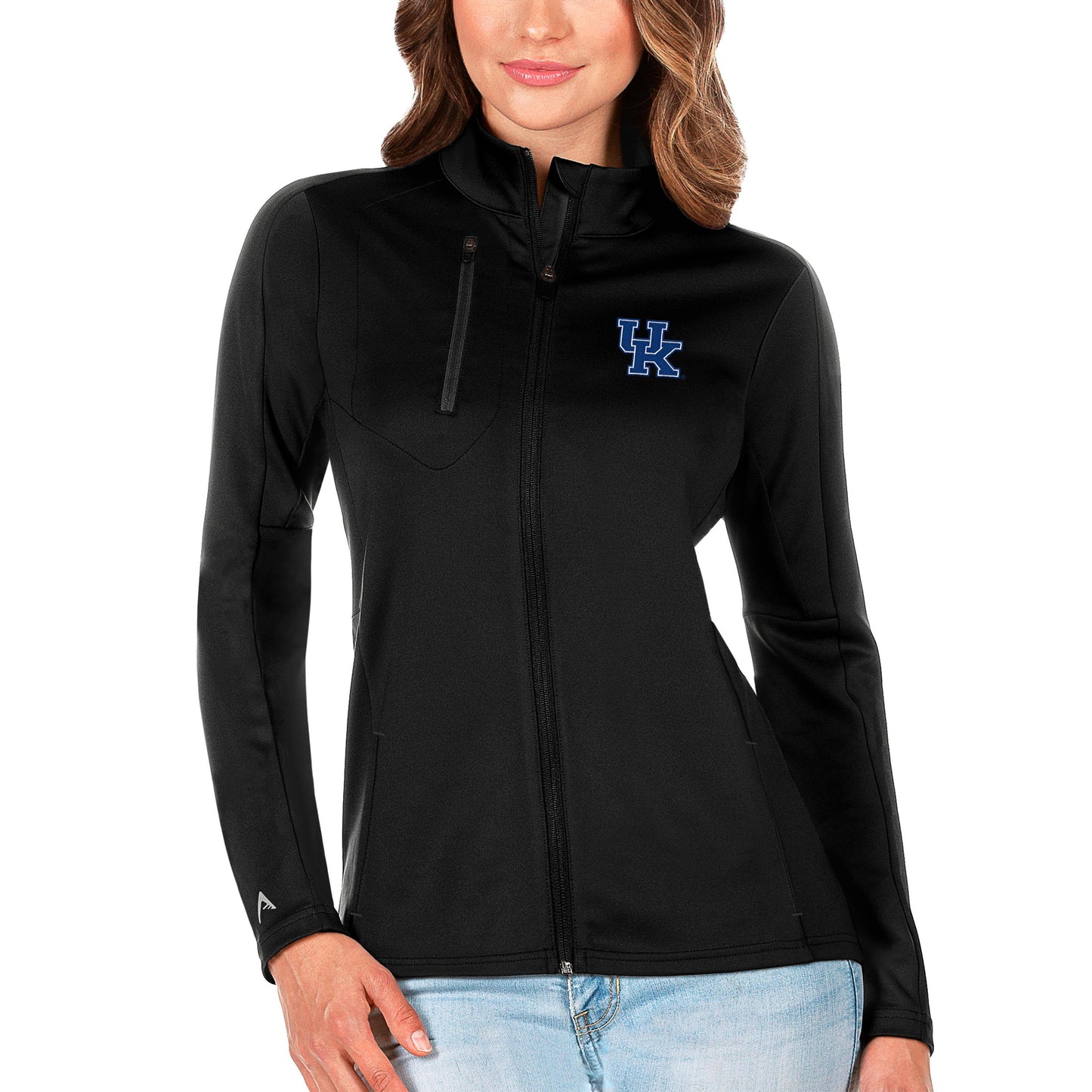 Women's Antigua Black Kentucky Wildcats Generation Full-Zip Jacket