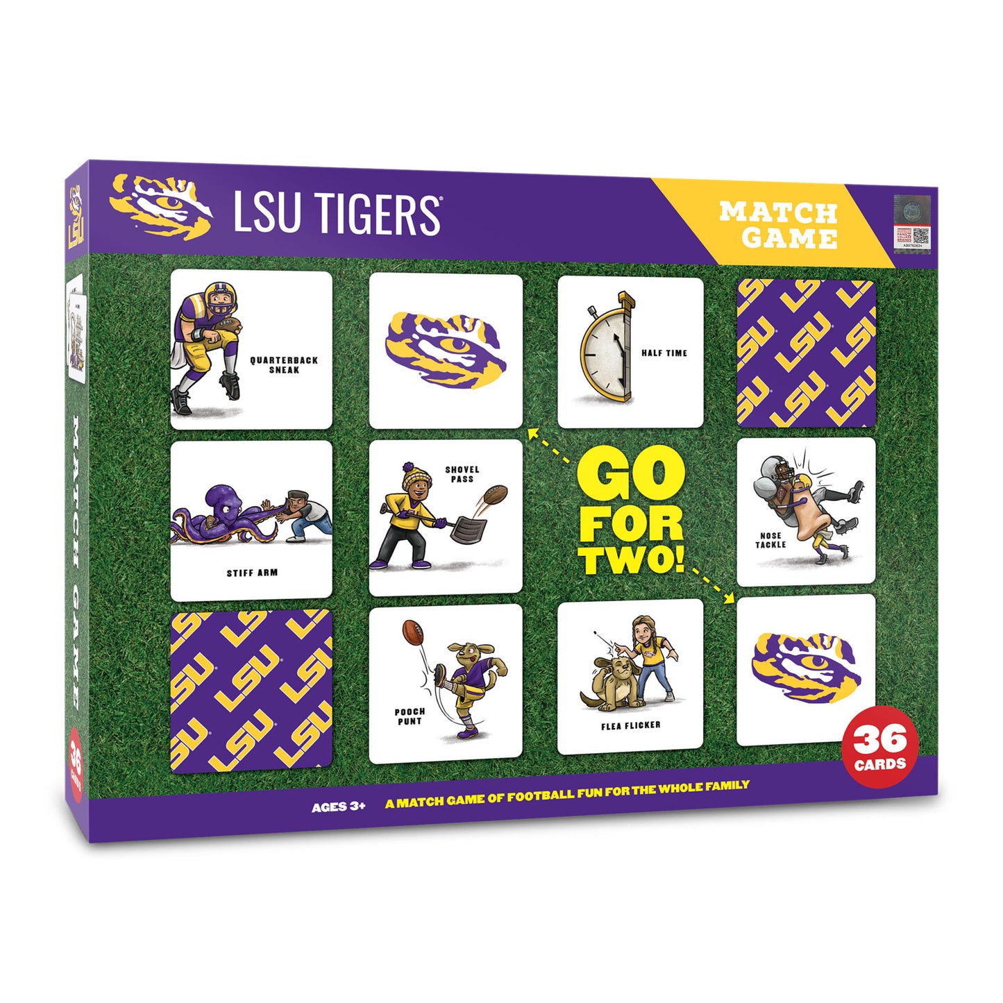 LSU Tigers Licensed Memory Match Game