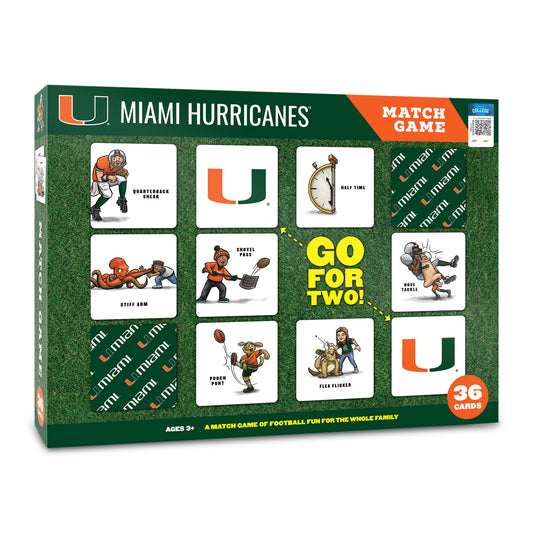 Miami Hurricanes Licensed Memory Match Game