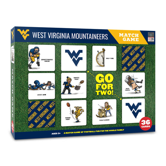 West Virginia Mountaineers Licensed Memory Match Game