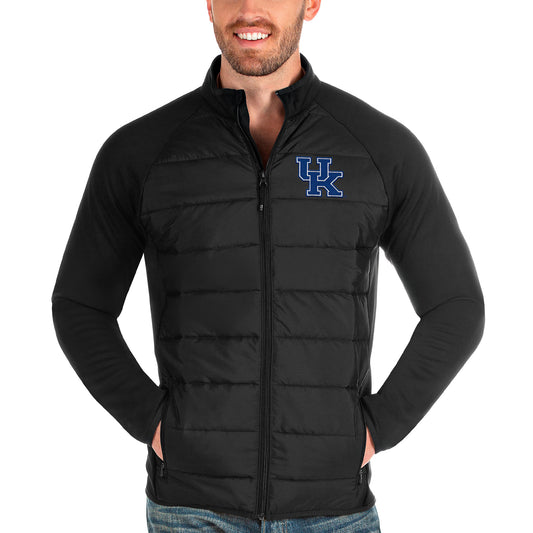 Men's Antigua Black Kentucky Wildcats Altitude Full-Zip Jacket