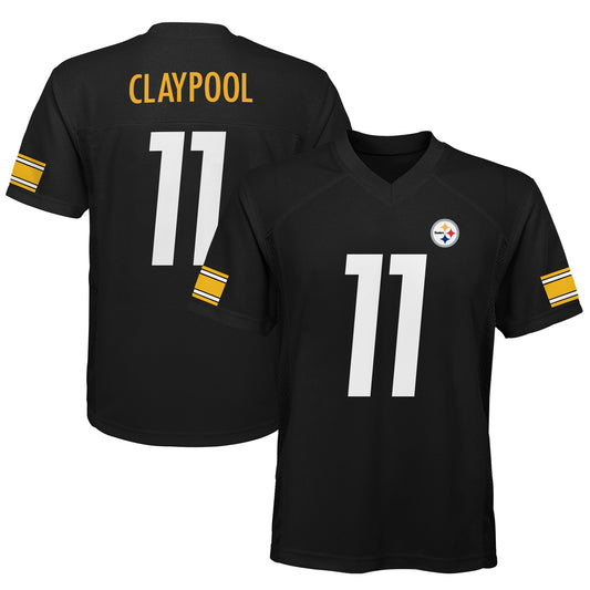 Youth Chase Claypool Black Pittsburgh Steelers Replica Player Jersey