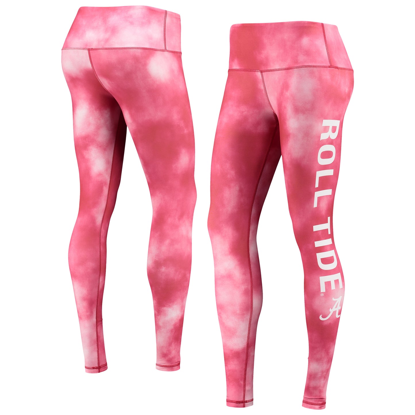 Women's ZooZatz Crimson Alabama Crimson Tide Cloud Dye Mist Leggings