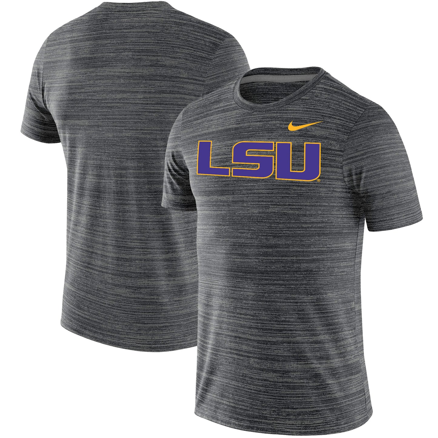 Men's Nike Black LSU Tigers Big & Tall Logo Velocity Performance T-Shirt