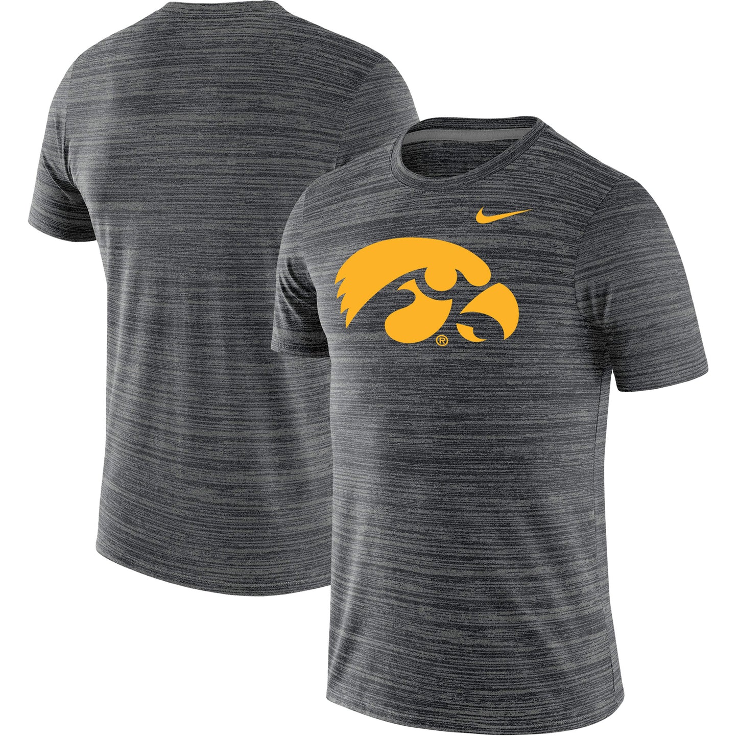 Men's Nike Black Iowa Hawkeyes Big & Tall Velocity Performance T-Shirt