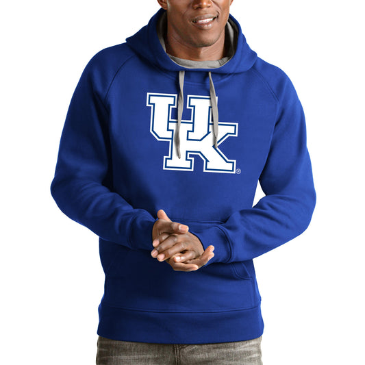 Men's Antigua Royal Kentucky Wildcats Victory Pullover Hoodie