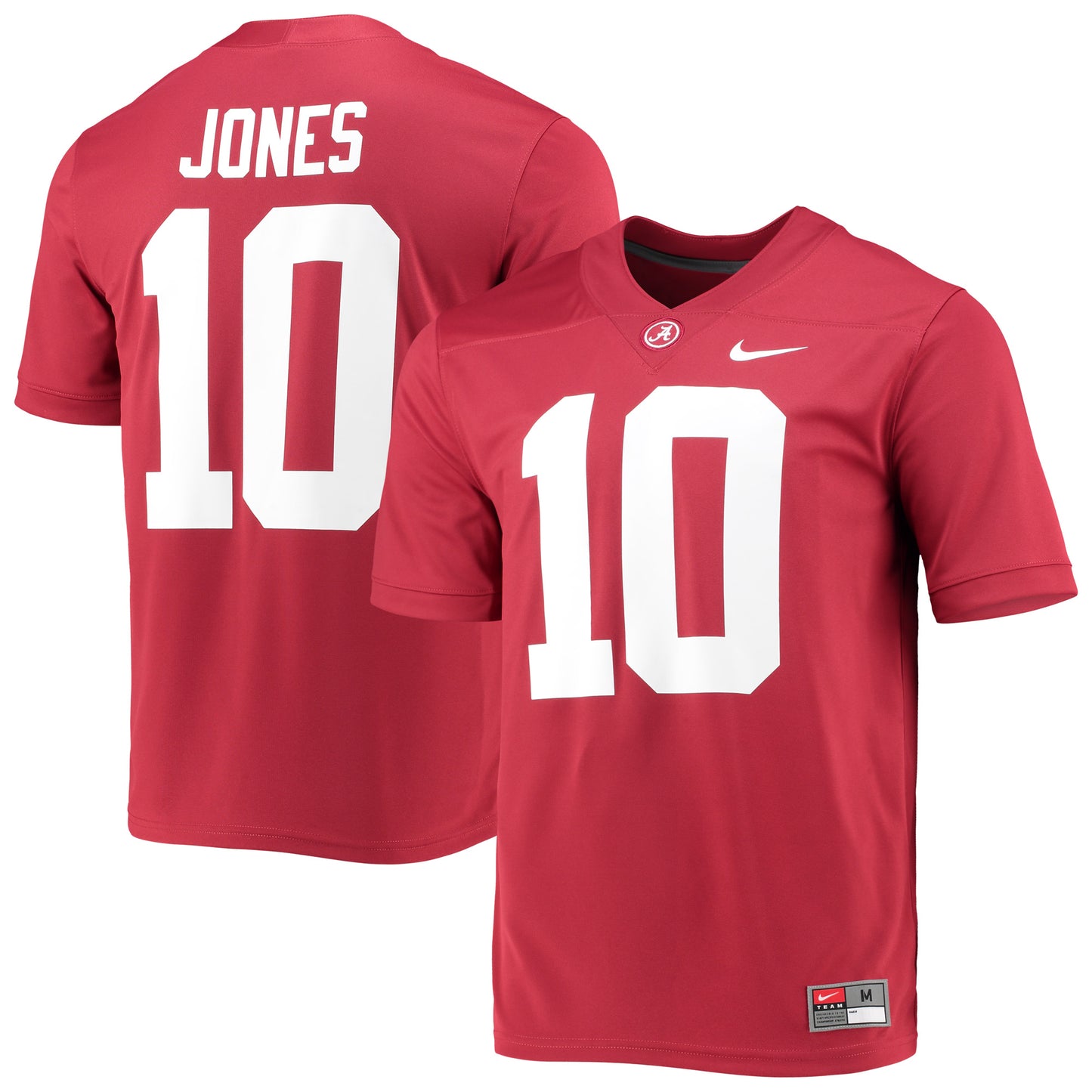 Men's Nike Mac Jones Crimson Alabama Crimson Tide 2021 Draft Class Game Jersey