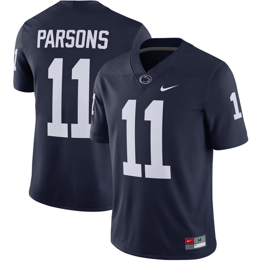 Men's Nike Micah Parsons Navy Penn State Nittany Lions 2021 Draft Class Game Jersey