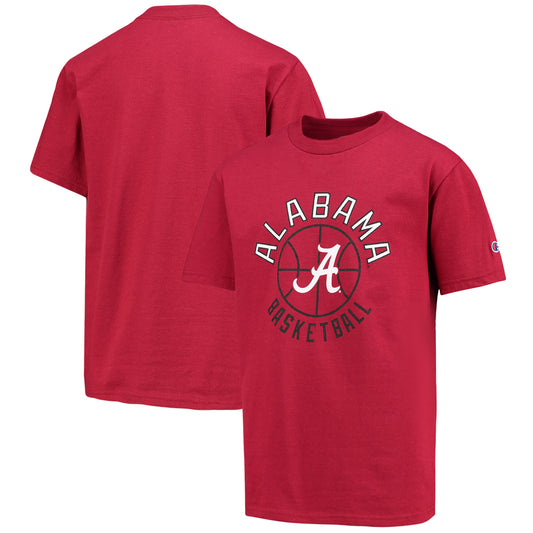 Youth Champion Crimson Alabama Crimson Tide Basketball T-Shirt