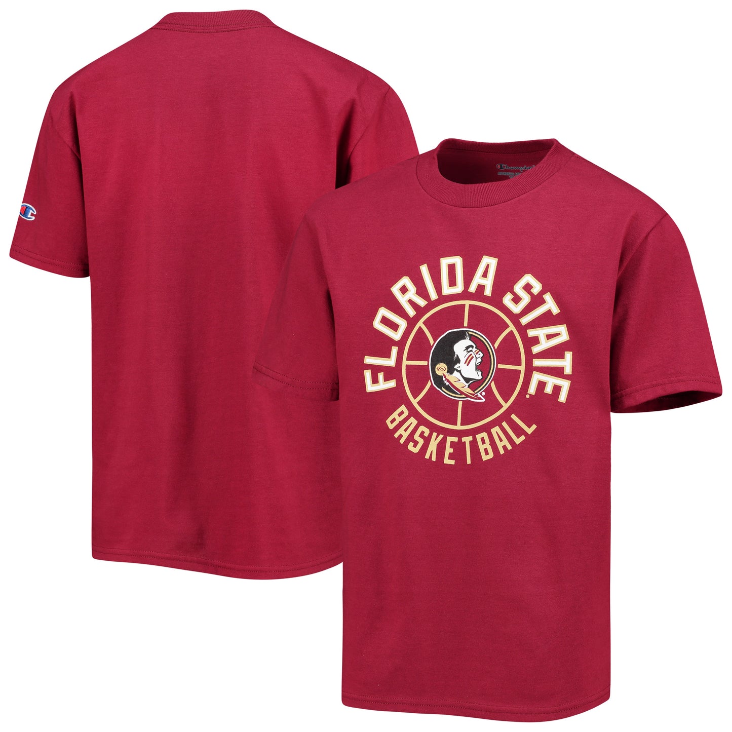 Youth Champion Garnet Florida State Seminoles Basketball T-Shirt