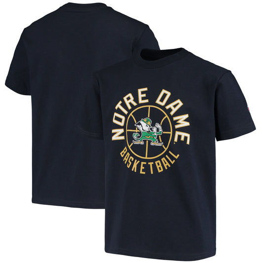 Youth Champion Navy Notre Dame Fighting Irish Basketball T-Shirt