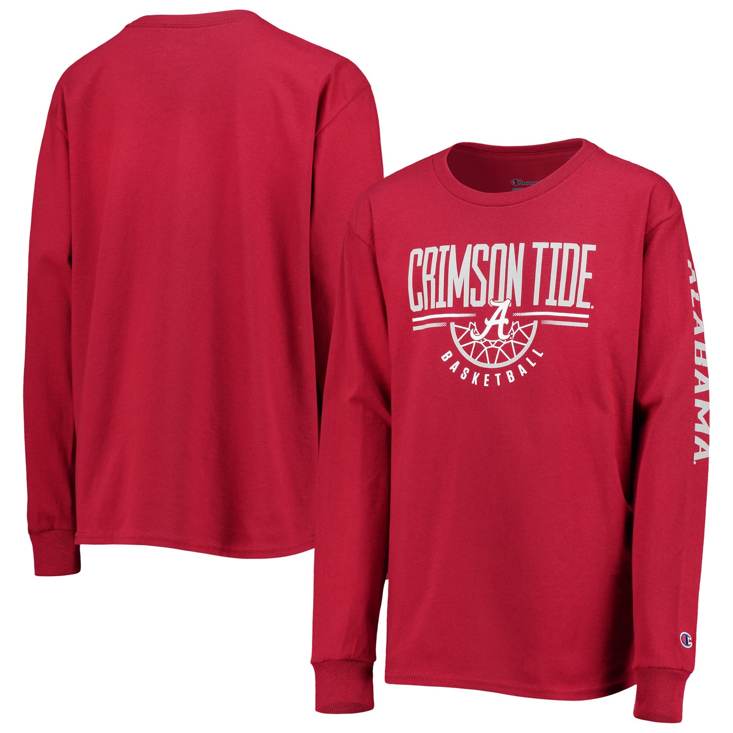 Youth Champion Crimson Alabama Crimson Tide Basketball Long Sleeve T-Shirt