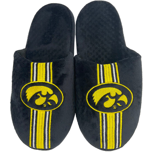 Youth FOCO Iowa Hawkeyes Team Stripe Slippers