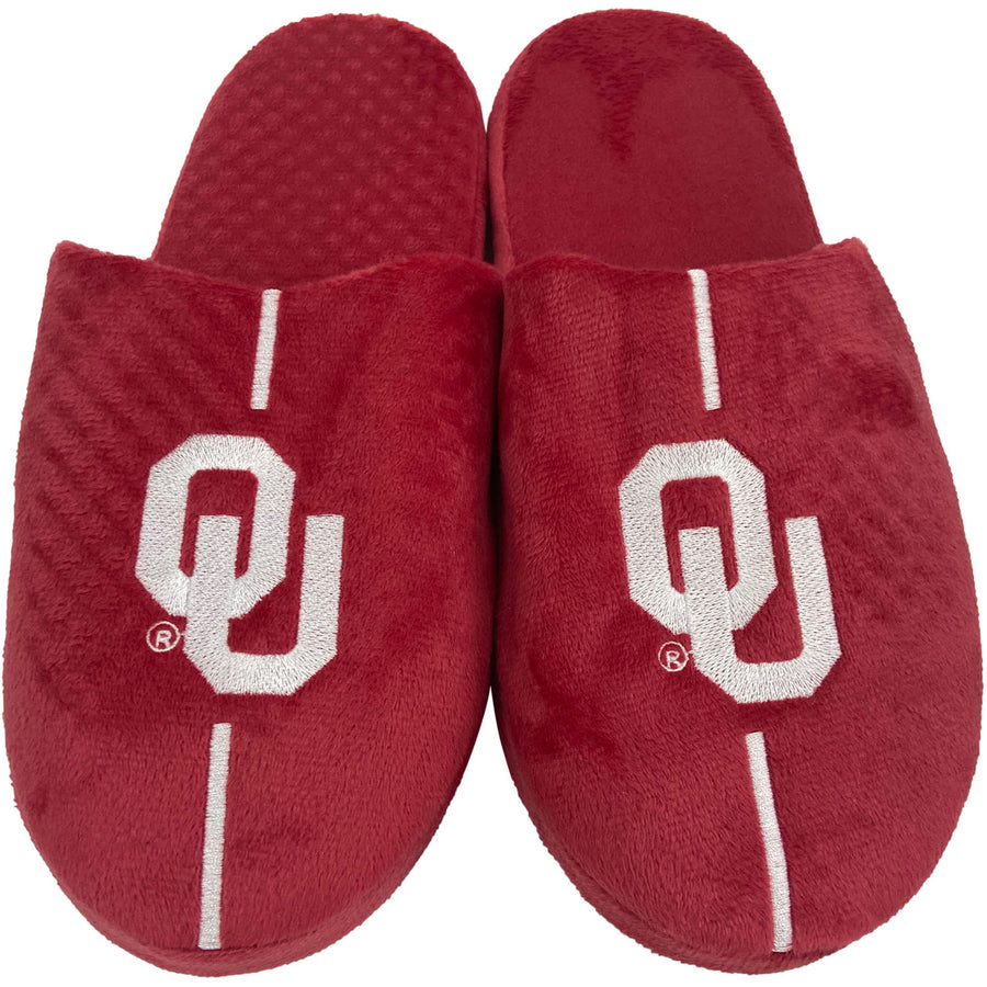 Youth FOCO Oklahoma Sooners Team Stripe Slippers