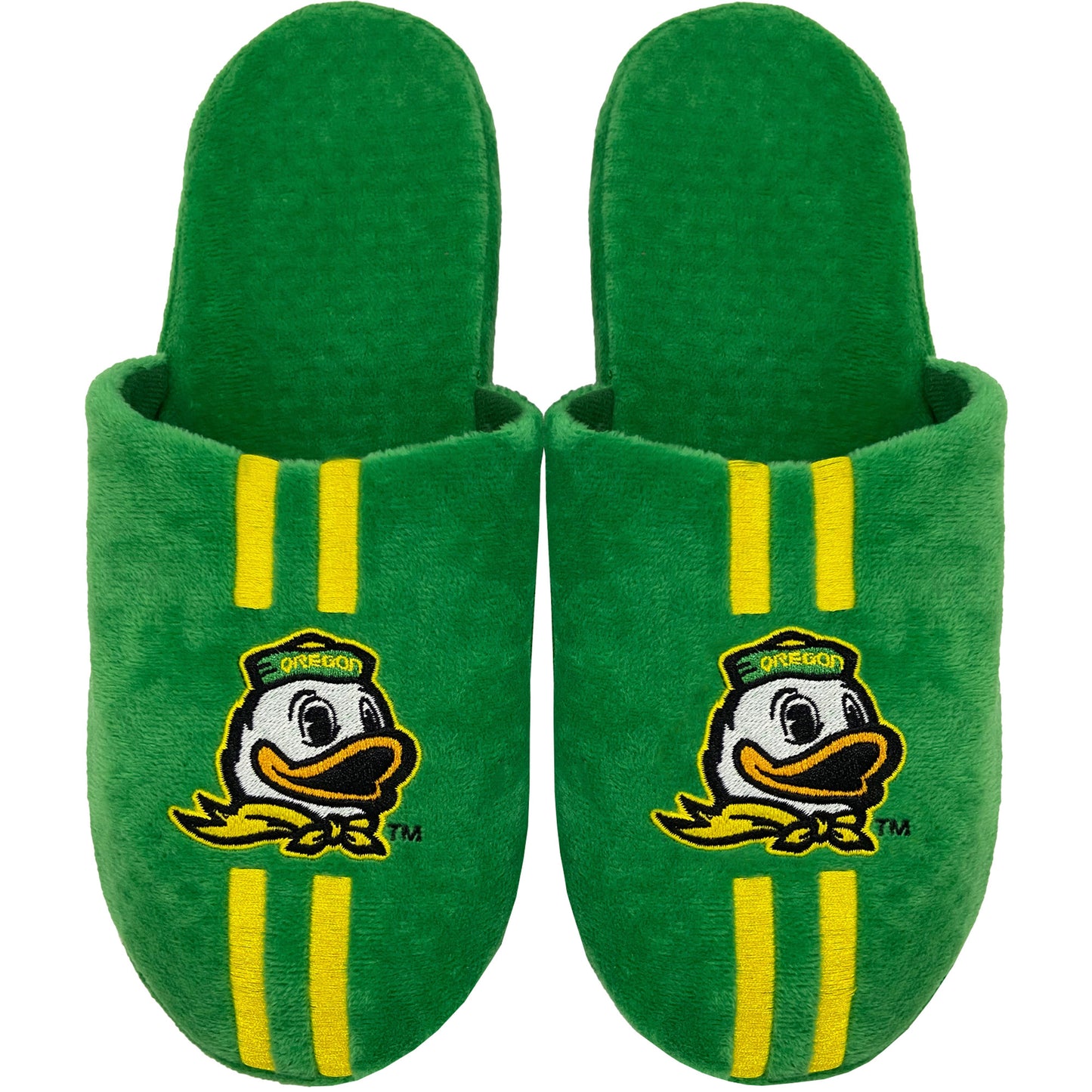 Men's FOCO Oregon Ducks Striped Team Slippers