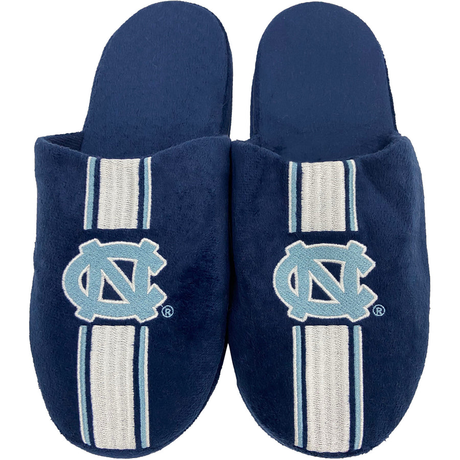 Men's FOCO North Carolina Tar Heels Striped Team Slippers