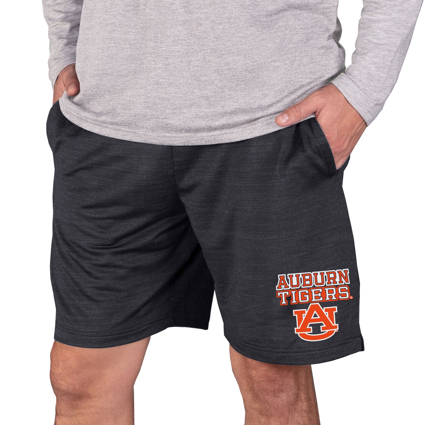 Men's Concepts Sport Charcoal Auburn Tigers Bullseye Knit Jam Shorts