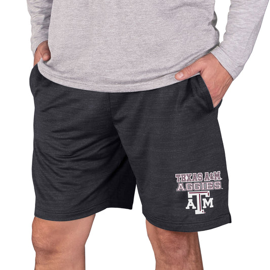 Men's Concepts Sport Charcoal Texas A&M Aggies Bullseye Knit Jam Shorts